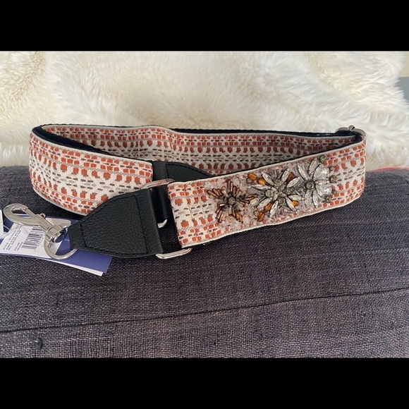 NWT Rebecca Minkoff Jewel Stud Jacquard Handbag Guitar Strap - Picture 4 of 8